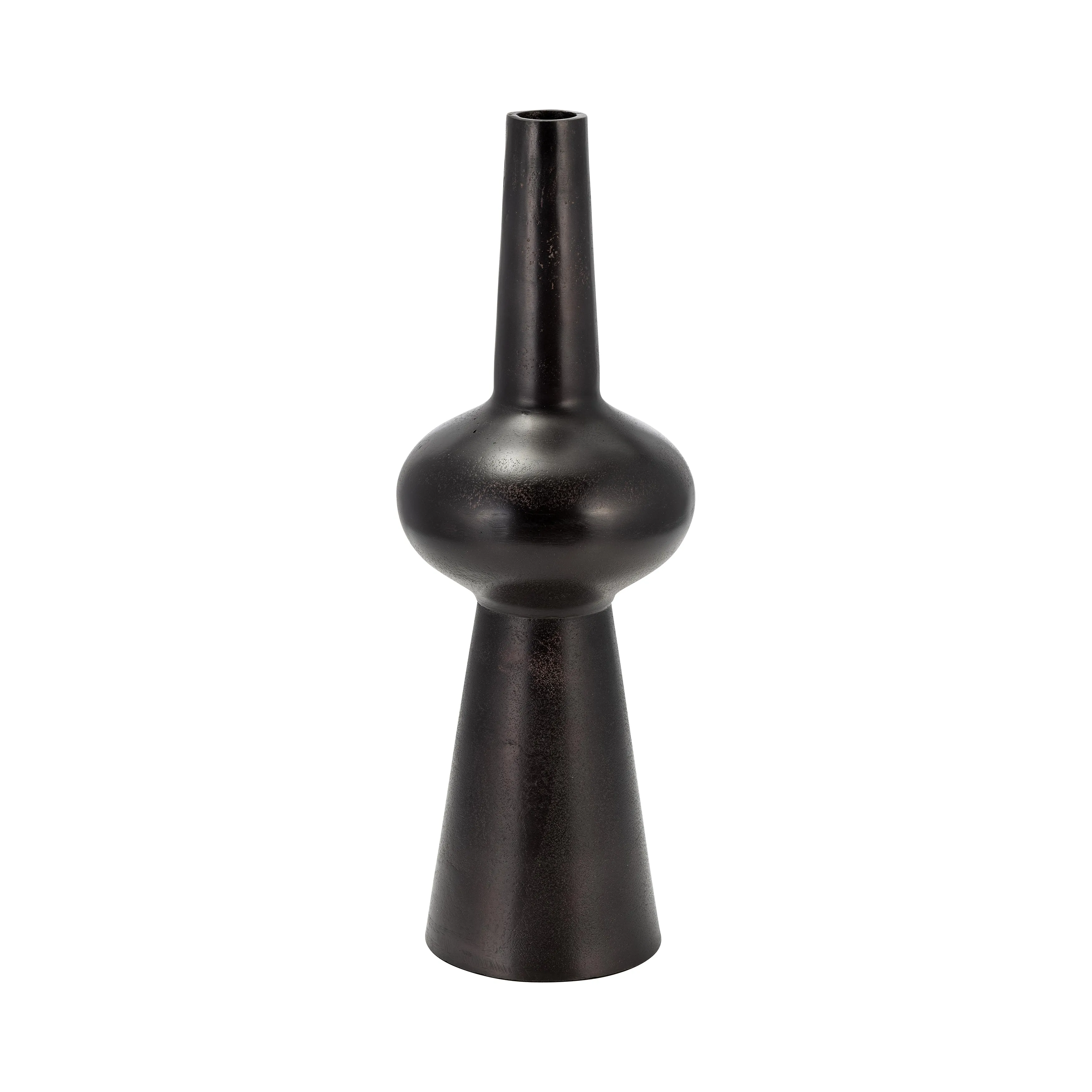 METAL, 19"H VINTAGE VASE, BRONZE