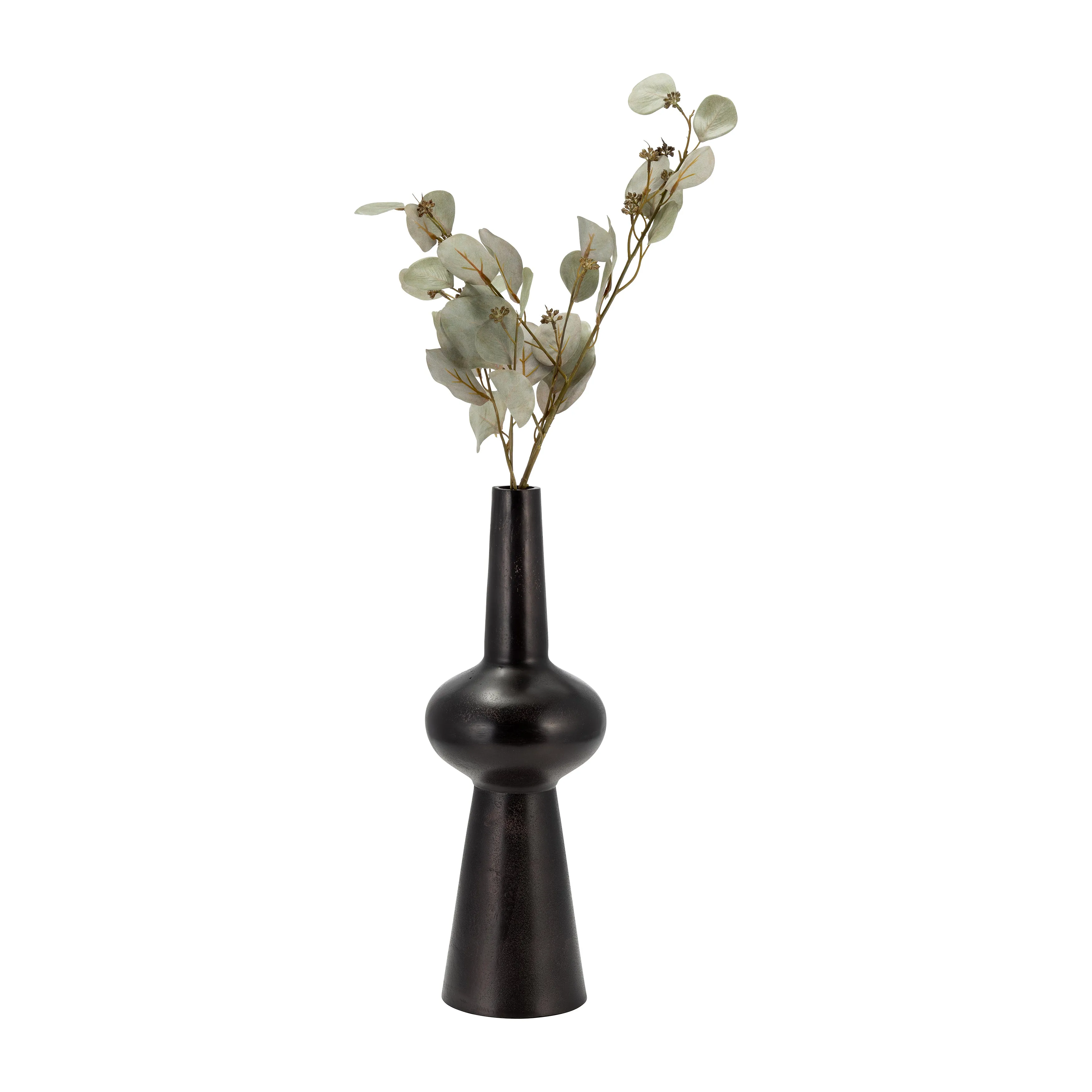 METAL, 19"H VINTAGE VASE, BRONZE
