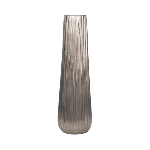Metal, 23" Jesson Large Silver Vase