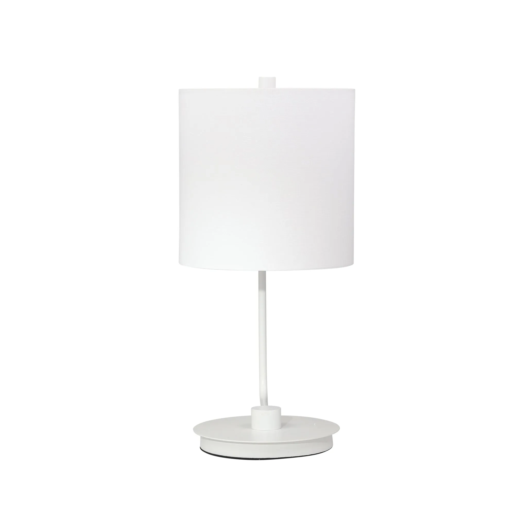 METAL TABLE LAMP 21", WHITE