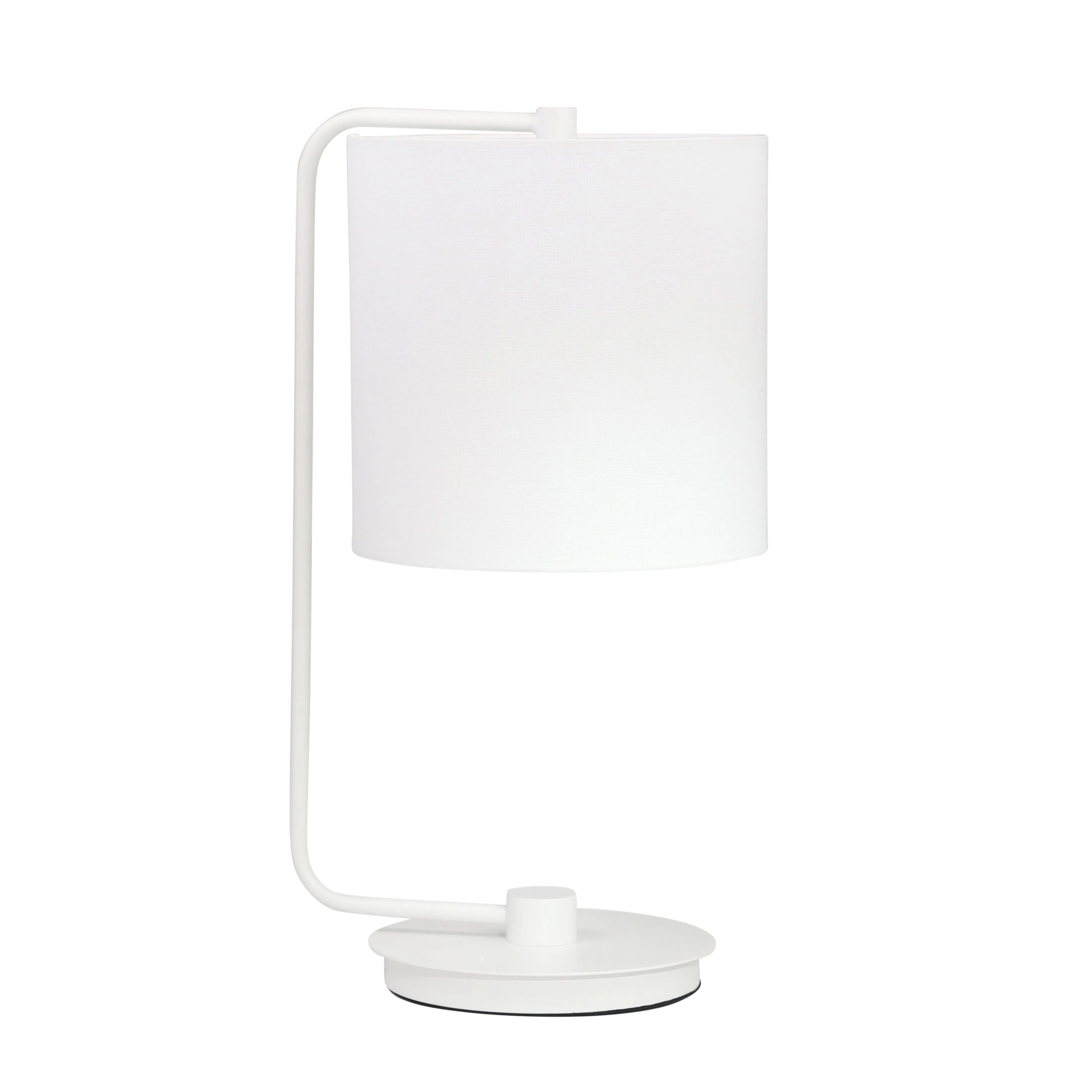 METAL TABLE LAMP 21", WHITE