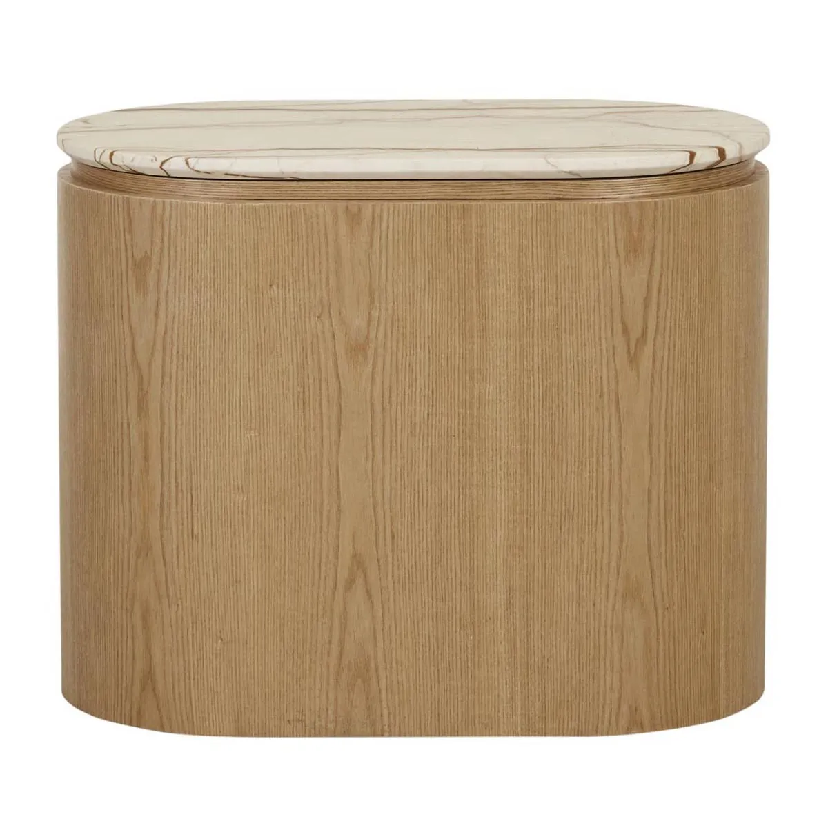 Pluto Oval Marble Side Table