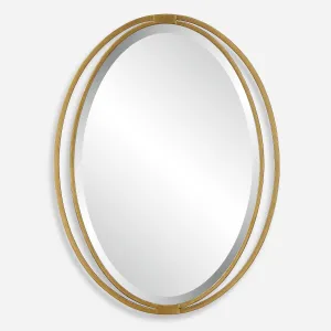 Rhodes Gold Oval Mirror