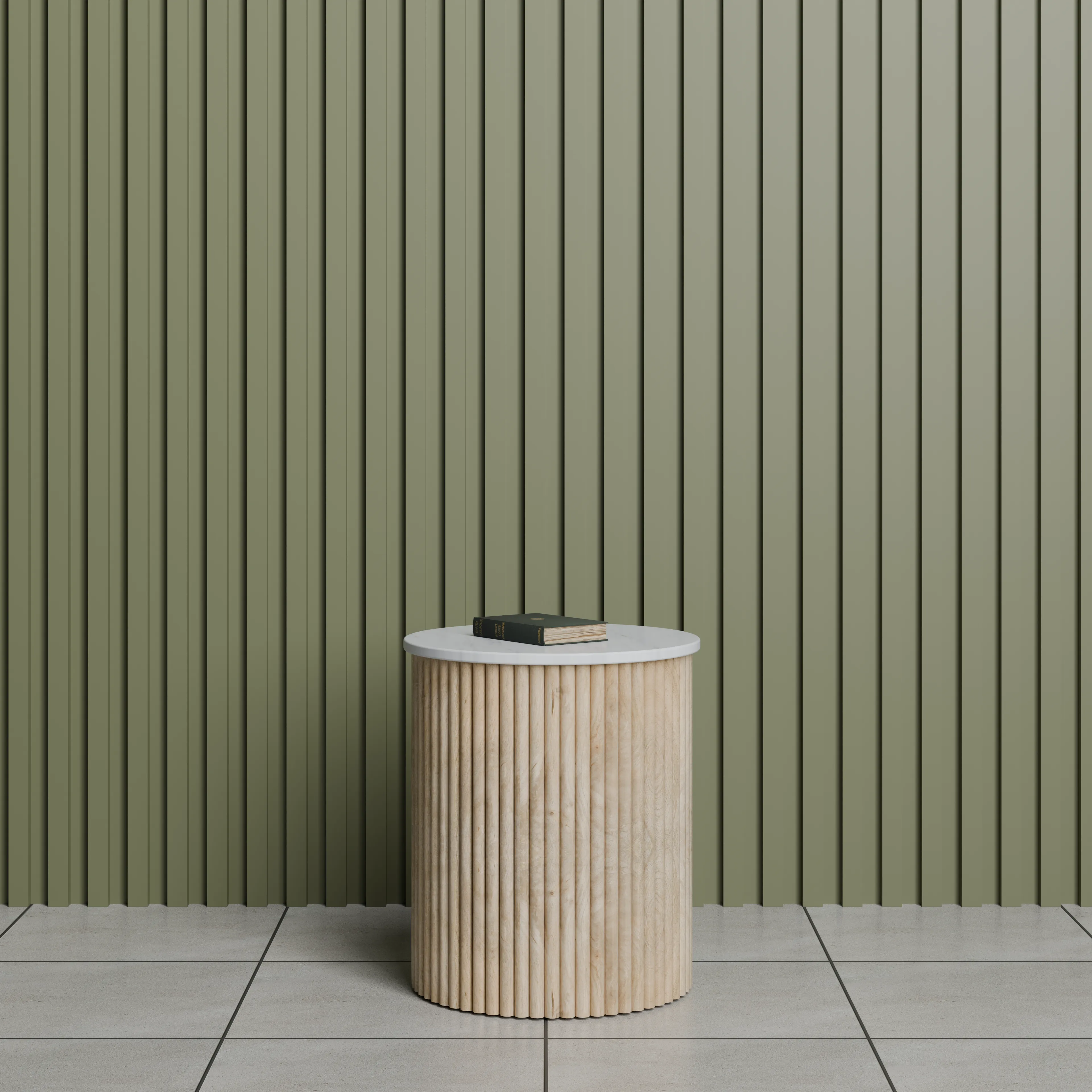 Ribbed Lamp Table