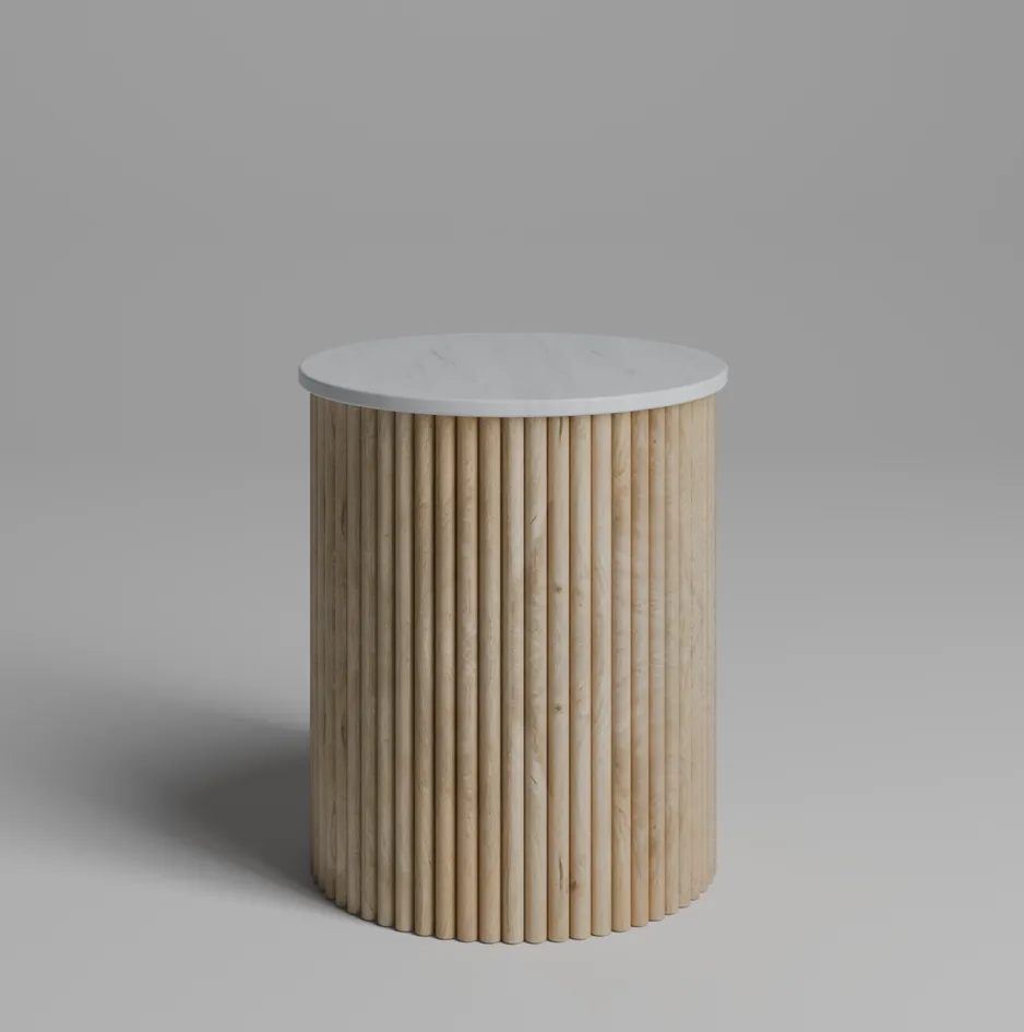 Ribbed Lamp Table