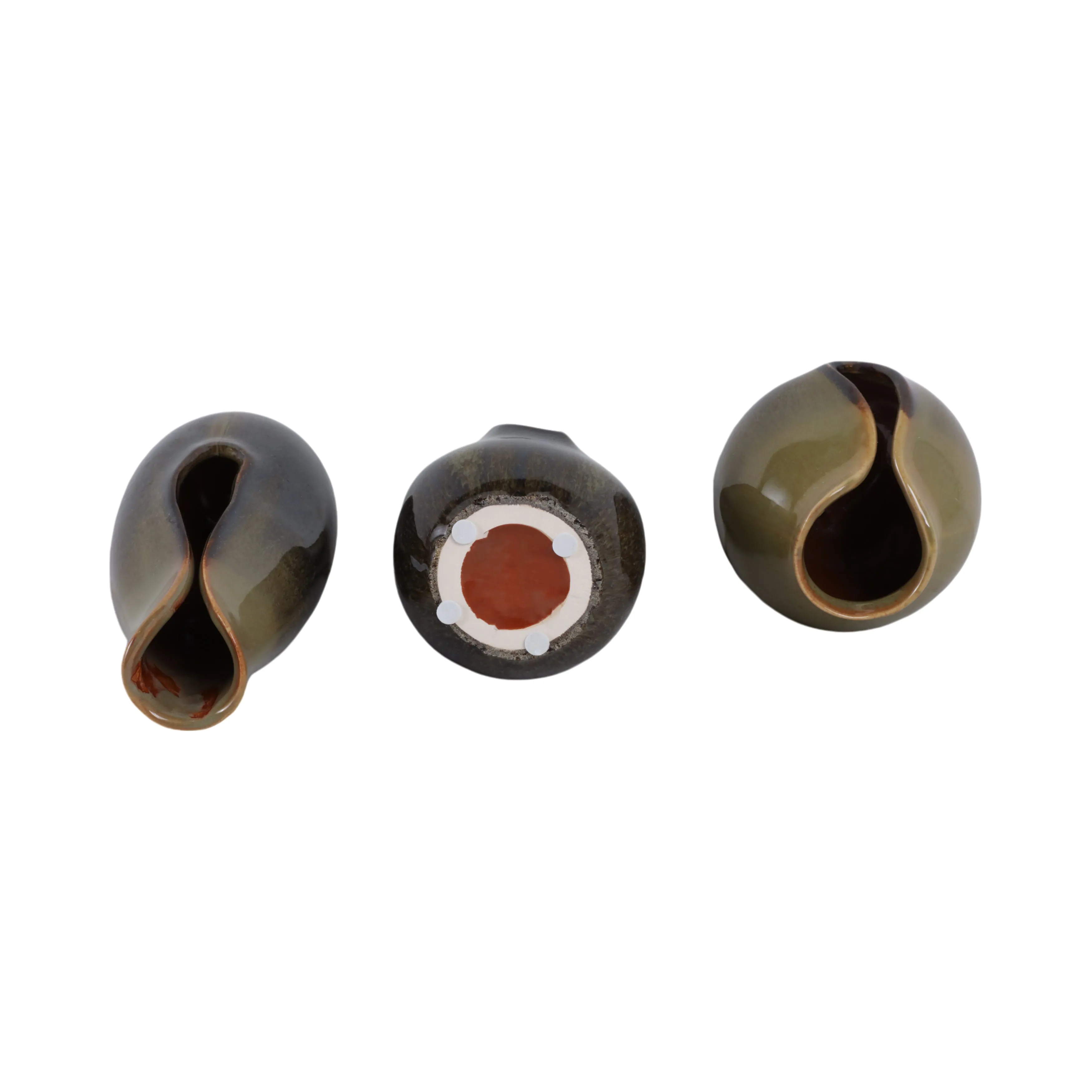S/3 5/7/8" Oswego Ceramic Vases