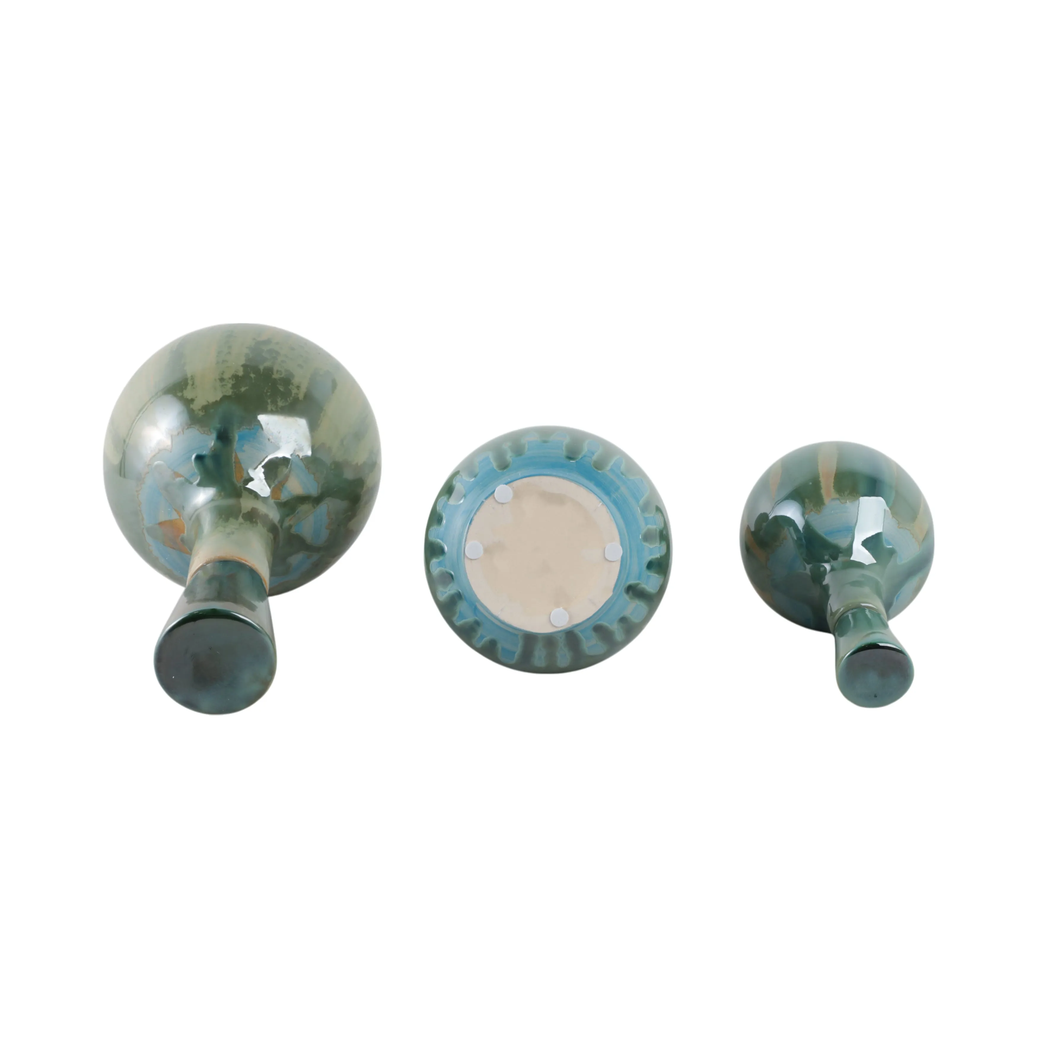 S/3 9/12/14" Keizer Ceramic Bottles
