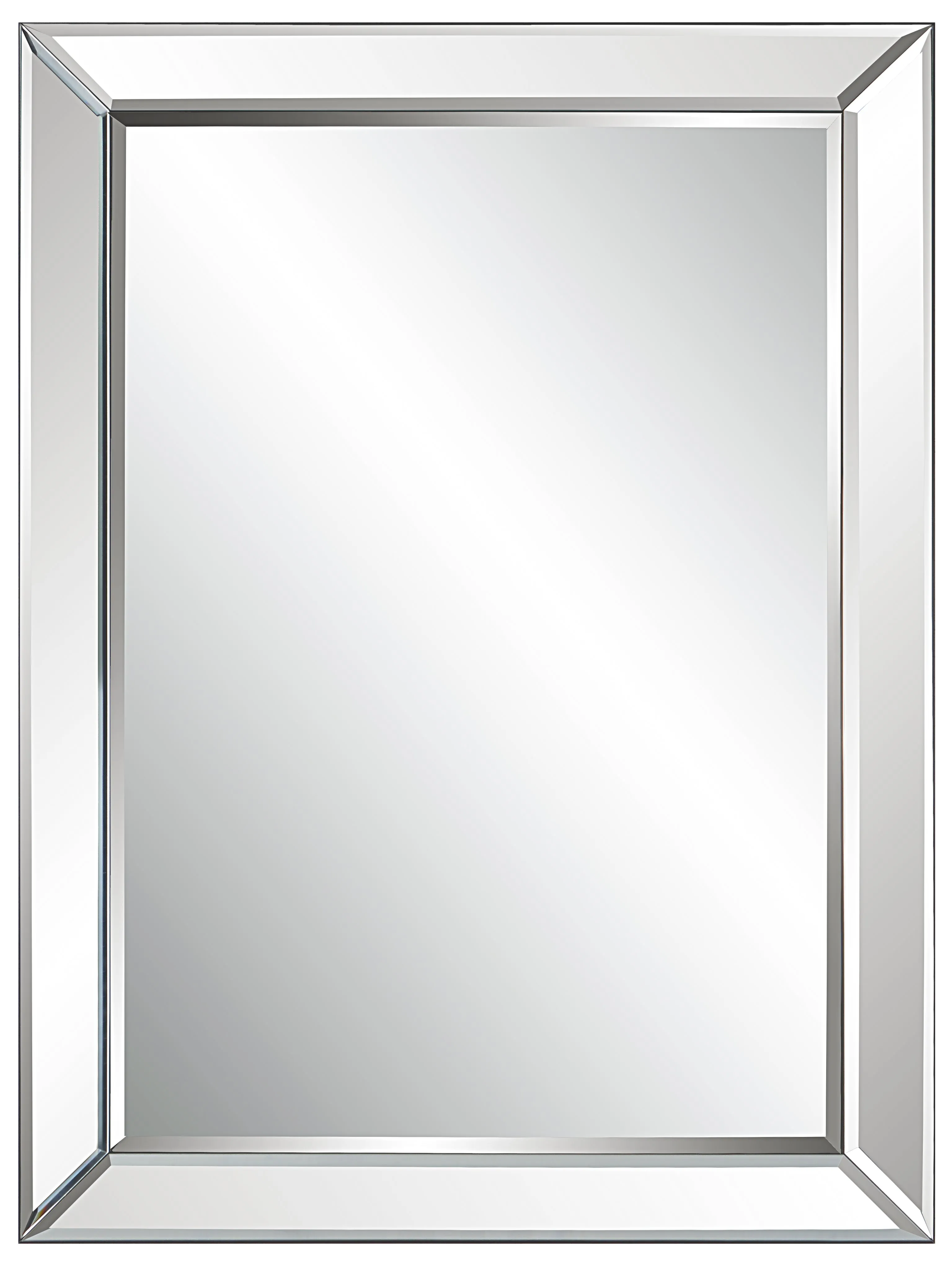 Silver square mirror