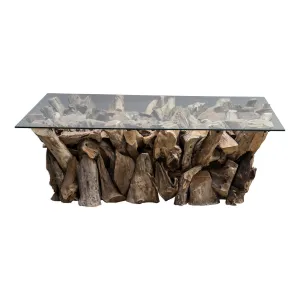 Teak Root Coffee Table (Top  Base)