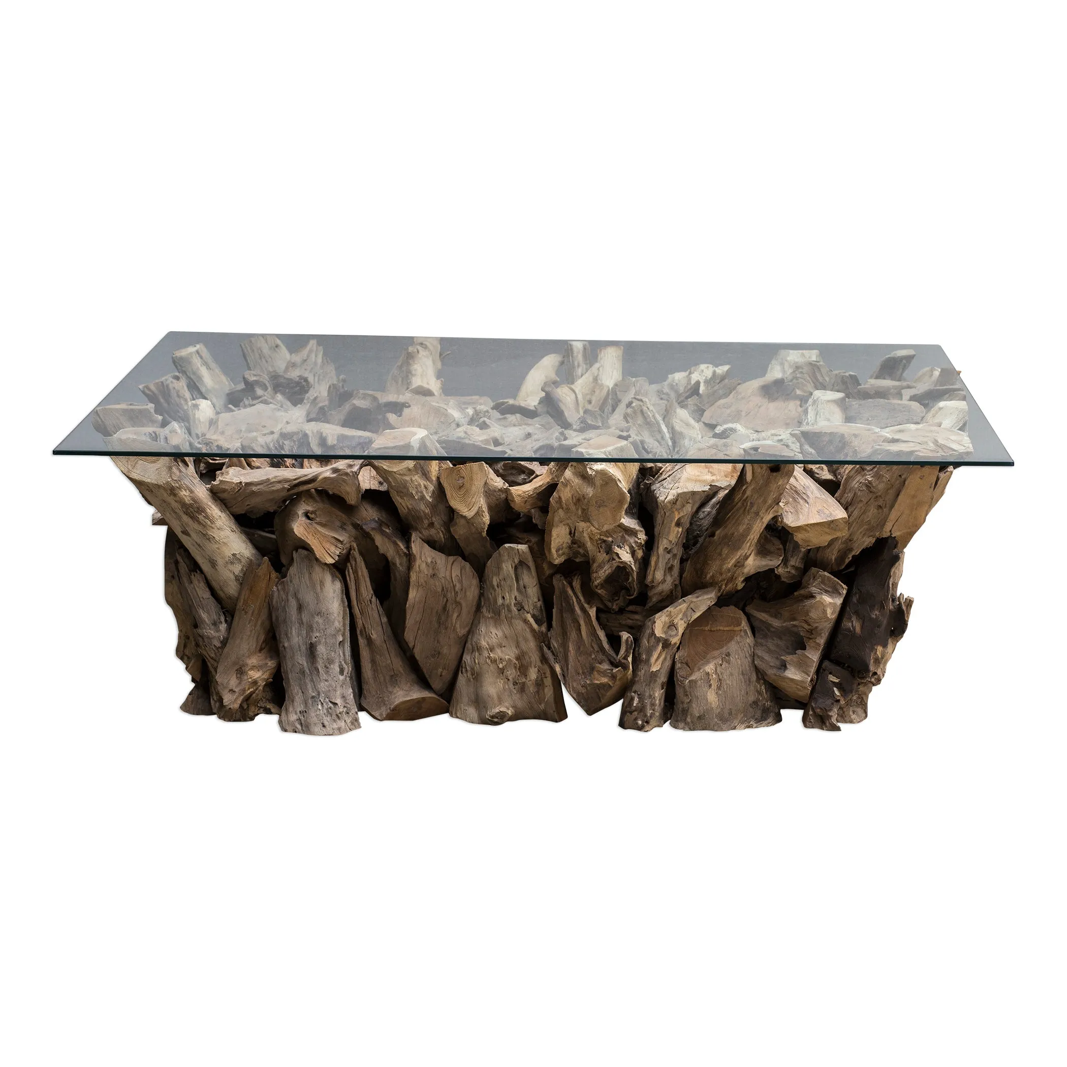 Teak Root Coffee Table (Top  Base)