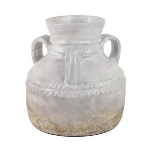 Terracotta, 12" Triple Handle Jug, Reactive Glaze