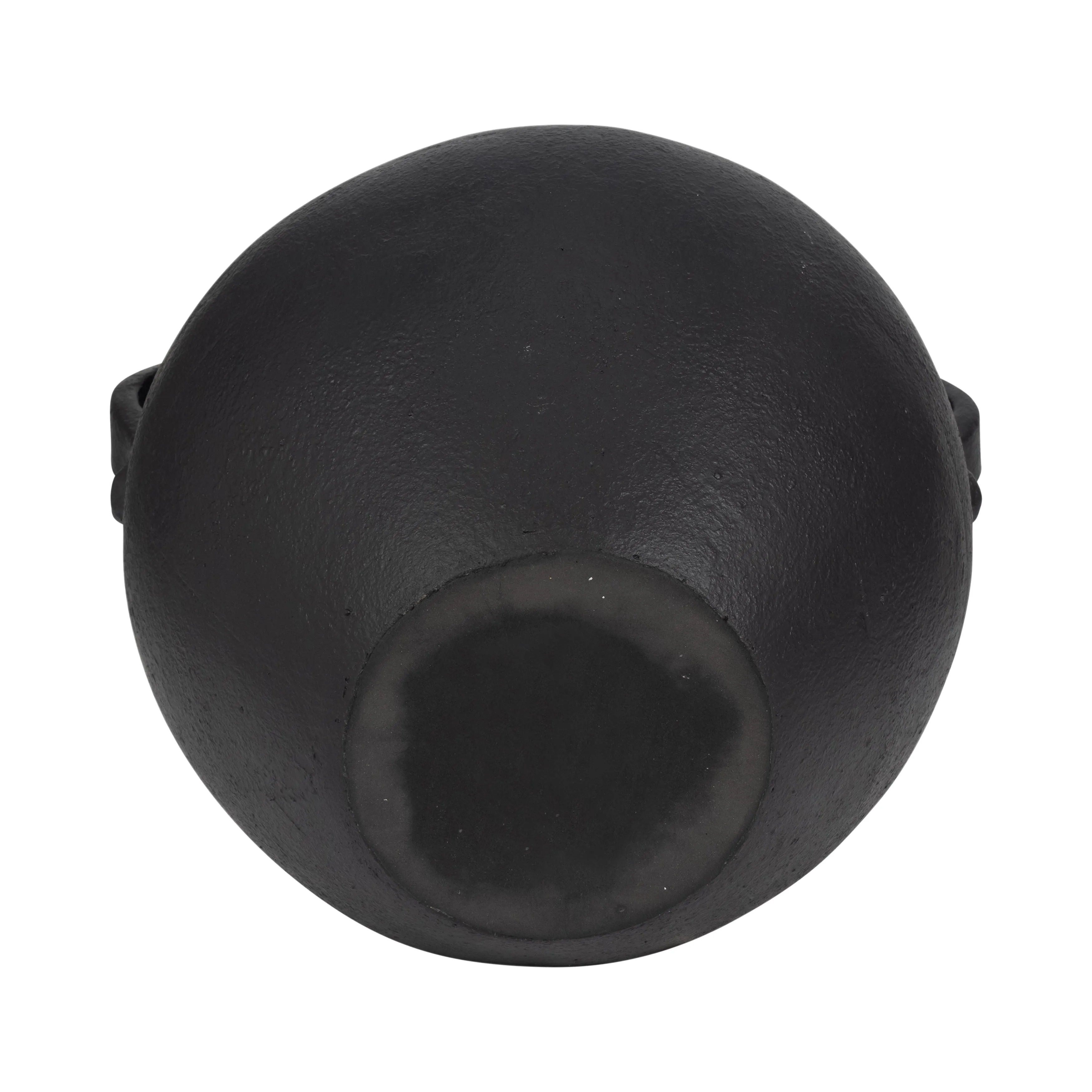 TERRACOTTA, 17" ORGANIC JUG WITH 2 HANDLES, BLACK