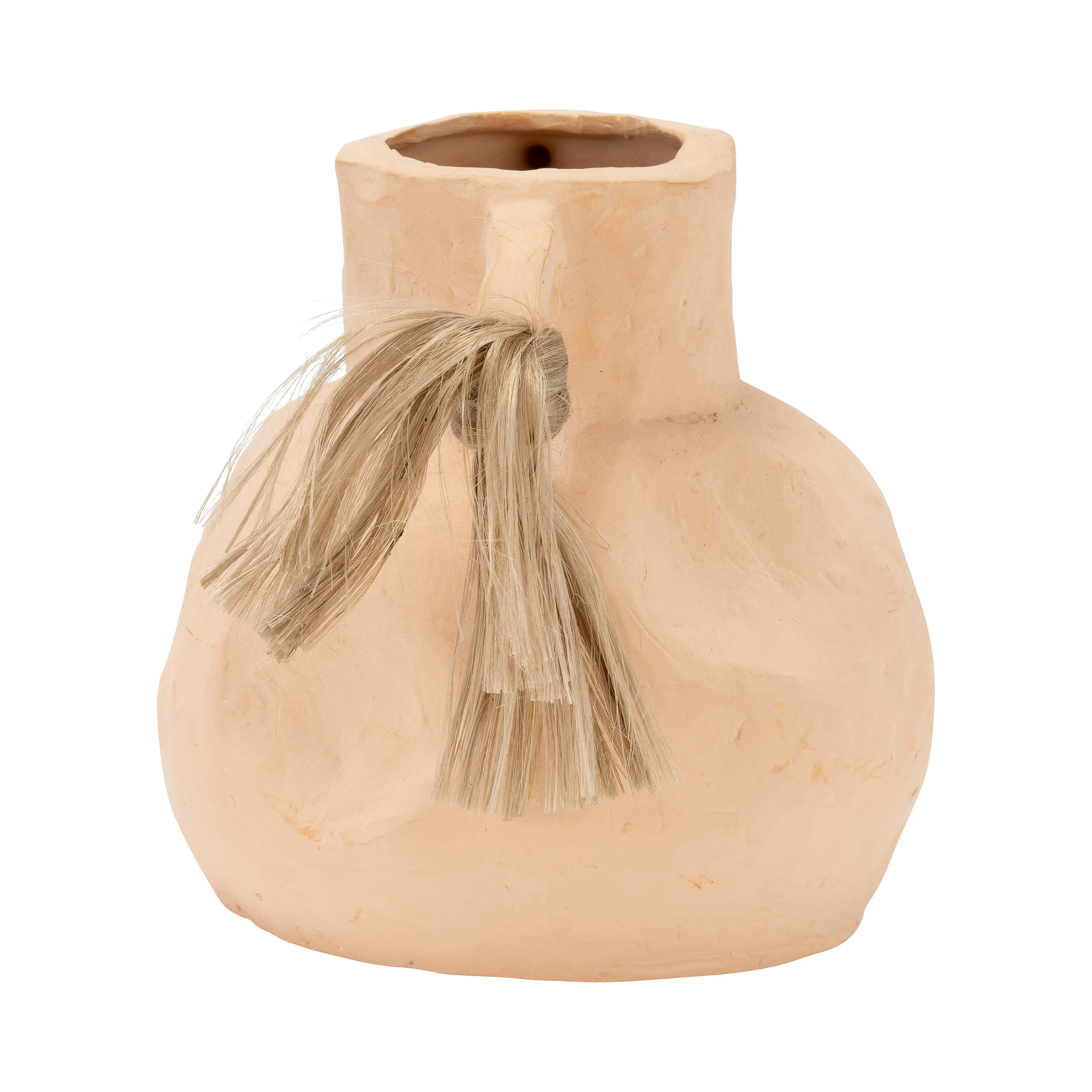 TERRACOTTA 7"H, TEXTURE VASE