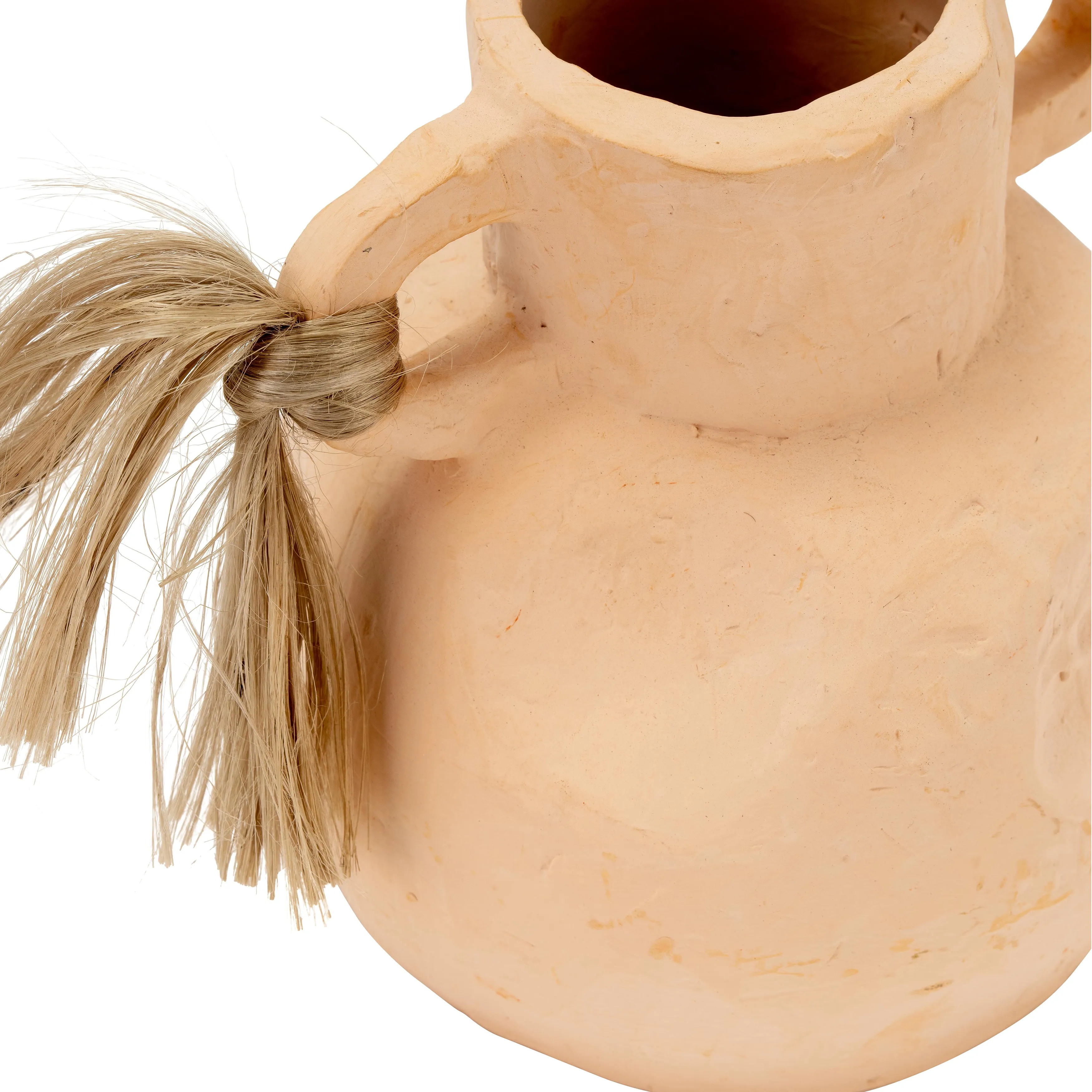 TERRACOTTA 7"H, TEXTURE VASE