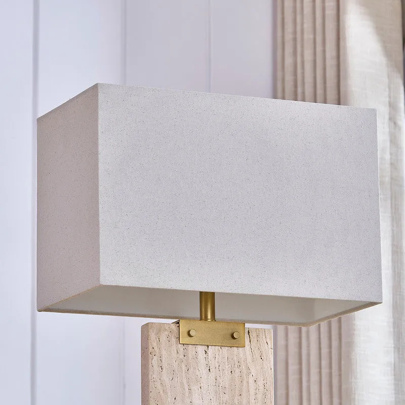 Topaz Travertine Table Lamp