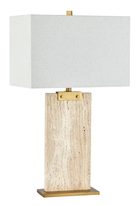Topaz Travertine Table Lamp