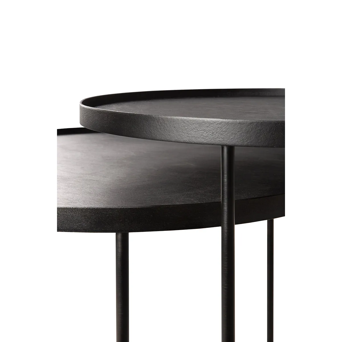 Tray Round Side Table Set of 2
