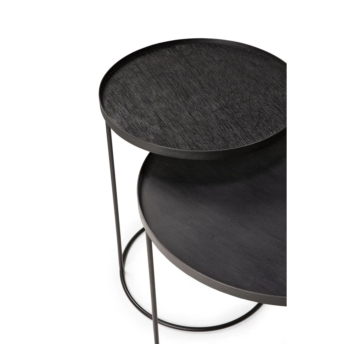 Tray Round Side Table Set of 2