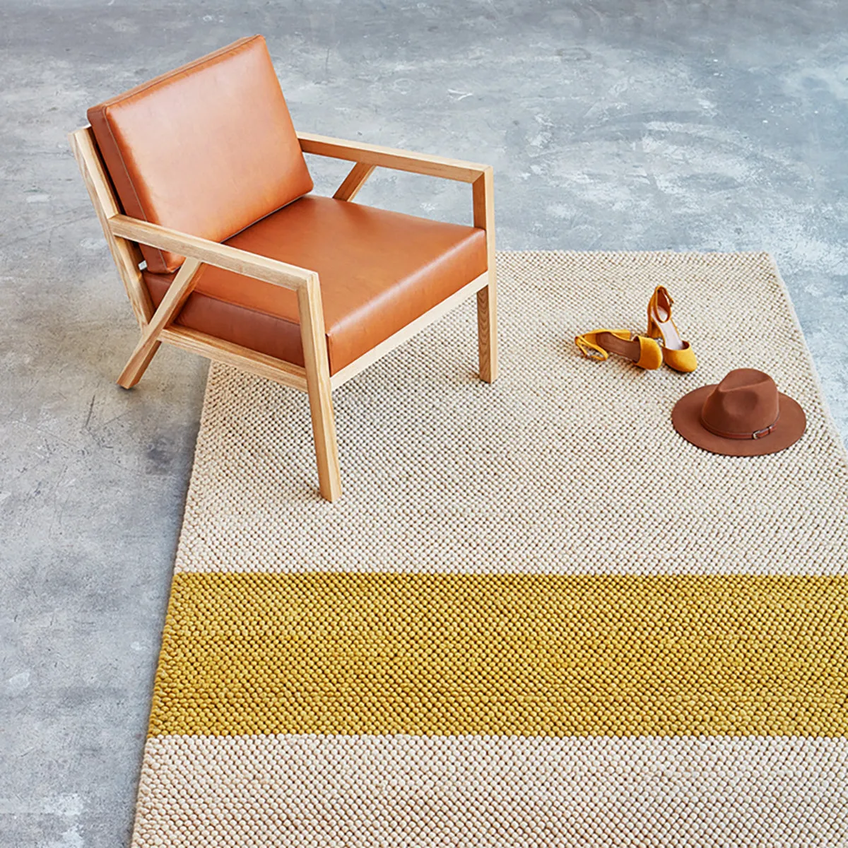 Truss Leatherette Armchair