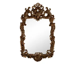 Windsor Collection - Finely carved walnut rococo style mirror