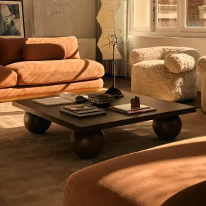 Yoko Square Coffee Table (Walnut Natural)